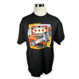 Vintage Gerald Murphy T-Shirt Men's XL Philadelphia Museum Art Matches Black USA